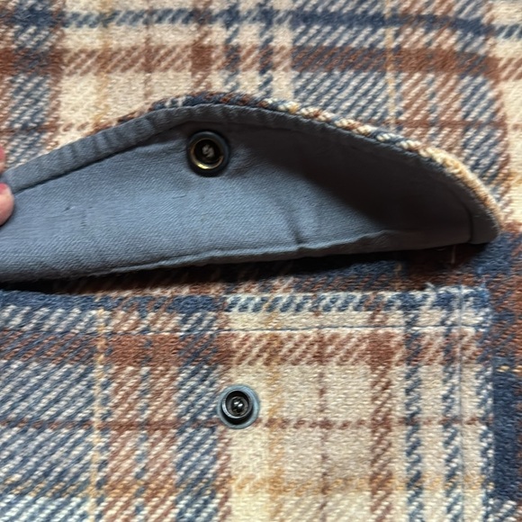 Pendleton Vintage 60's Mens XL Wool Check Plaid Flannel Thick Utility Jacket USA - Picture 10 of 12